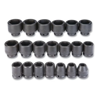 Proto J72103 Torqueplus Impact Socket Set, 20-Pc, 3/4 in, 6-point