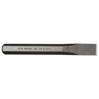 Mayhew Tools 10216 Cold Chisels, 7 1/2 in Long, 7/8 in Cut, Black Oxide, 6 per box