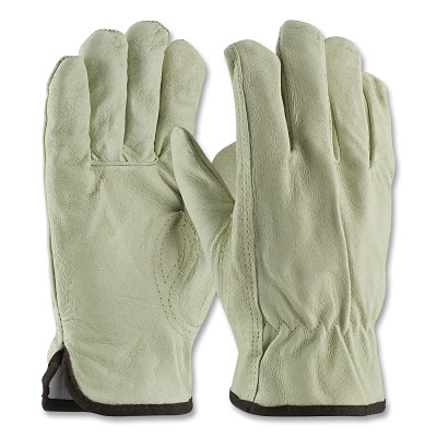 PIP 77-469/M Premium Top Grain Pigskin Leather Drivers Gloves, Medium, Natural