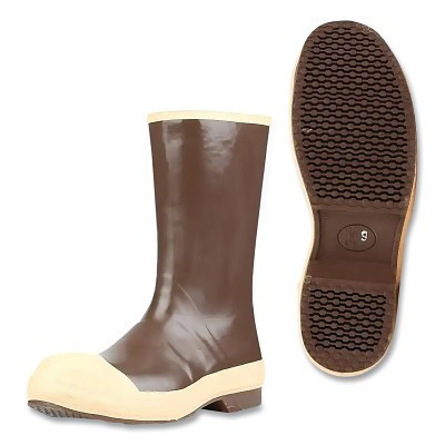 Servus 22148-CTM-130 Neoprene Dipped Safety Footwear, Steel Toe, Size 13, 12 in H, Copper/Tan with NEO-GRIP Sole