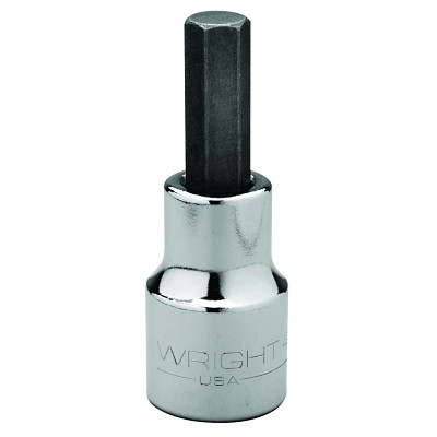 Wright Tool 4218 1/2" Dr. Hex Bit Sockets, 1/2 in Drive, 9/16 in Tip