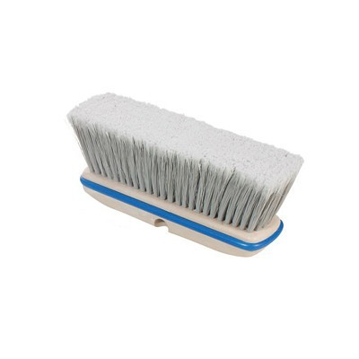 Magnolia Brush 3032 Vehicle Wash Brush, 10 in L Foam Plastic Block, 3 in Trim L, Grey Flagged Polystyrene Bristle