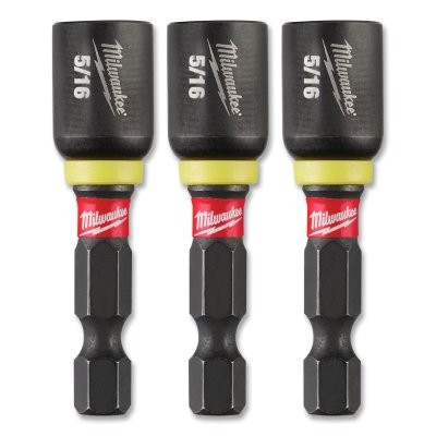 Milwaukee Tool 49664523 Shockwave Magnetic Nut Drivers, 5/16 in x 1-7/8 in