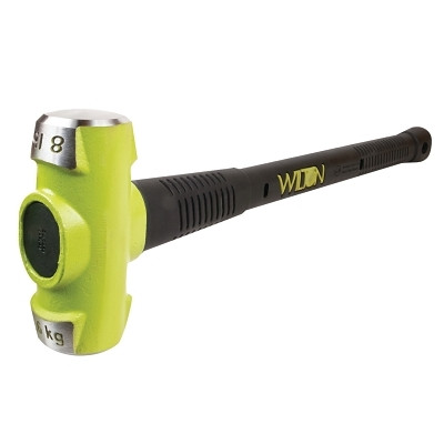 Wilton 20836 B.A.S.H Unbreakable Handle Sledge Hammer, 8 lb Head, 36 in Ergonomic Handle