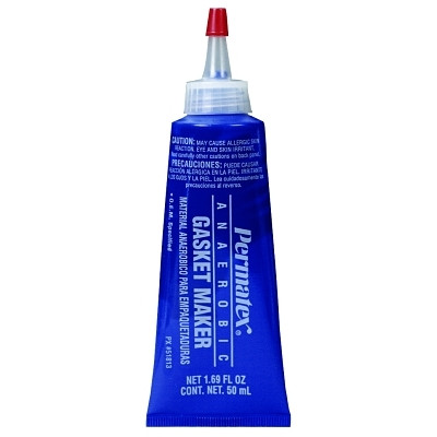 Permatex 51813 Anaerobic Gasket Maker, 50 mL, Bottle, Red