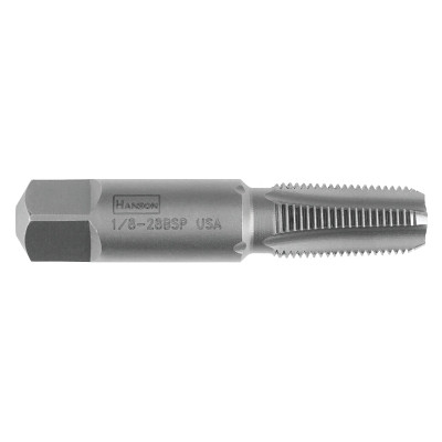 Irwin 1911ZR Taper Pipe Tap (HCS), 1/8 in-28 BSP, Taper Tap, 4 Flutes