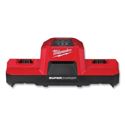 Milwaukee Tool 48-59-1815 M18 Dual Bay Simultaneous Charger, Super, For M18 Batteries, 18 V