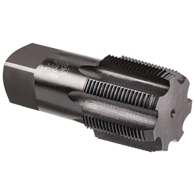 Ridgid 35845 Pipe Tap, 1-1/4 in-11-1/2 NPT, Taper, 4 Flutes