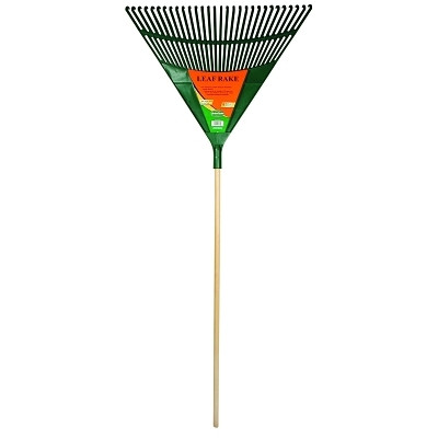 UnionTools 64169 Leaf Rake, 30 in Poly Blade, 48 in American Hardwood Handle