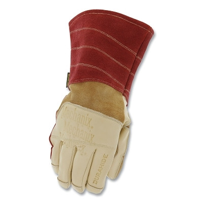 Mechanix Wear WS-FLX-011 Torch Flux Welding Gloves, Durahide Top Grain Cow, X-Large, Brown/Tan/Rust, Gauntlet Cuff, FR Cotton Lining