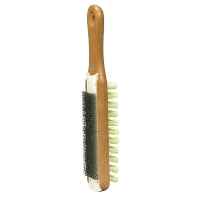 Crescent/Nicholson 21467 File Card and Brushes, 10 in, Wood Handle