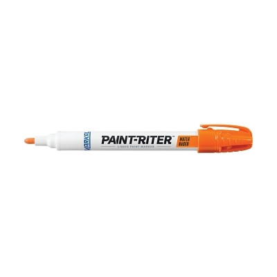Markal 97404 Paint-Riter Water-Based Paint Marker, Orange, 1/8 in, Medium Tip
