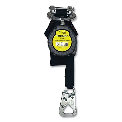 Miller by PIP MTL-OTB1-64/9FT TurboLite+ T-BAK Personal Fall Limiter, 9 ft L, Single Leg, Locking Snap Hook, 420 lb Load Cap, 3600 lb Breaking Strength