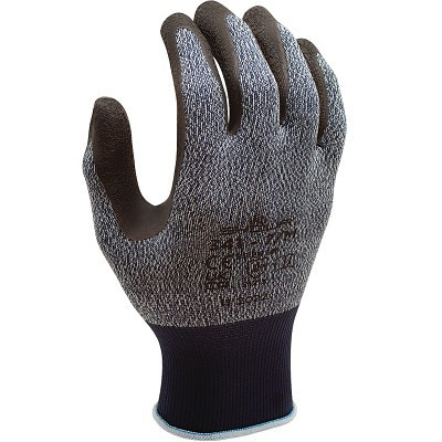 SHOWA 341S-06 341 General Purpose Latex Coated Palm Gloves, 6/Small, Grey