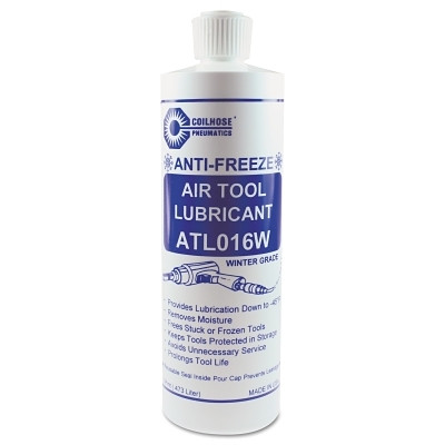 Coilhose Pneumatics ATL016W Air Tool Lubricant, Anti-Freeze, 1 Pint Fliptop Bottle