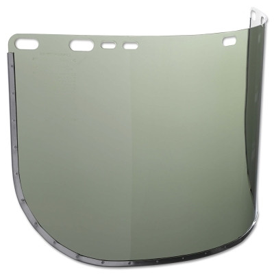 Jackson Safety 29053 F30 Acetate Faceshield, 8154M, Uncoated, Medium Green, D Shape, Bound, 15.5 in L x 8 in H