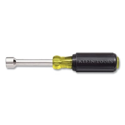Klein Tools 630716 Hollow Shaft Cushion-Grip Nut Driver, 7/16 in, 7-5/16 in Overall L