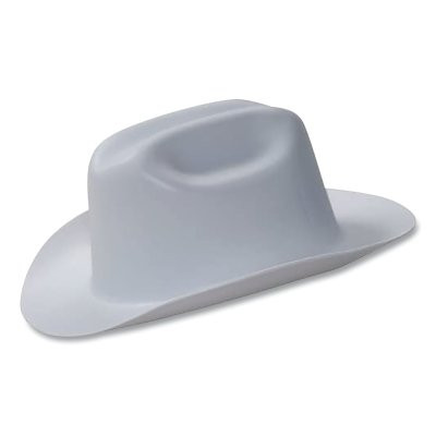 Jackson Safety 19525 Western Outlaw Hard Hat, 4 Point Ratchet, Gray