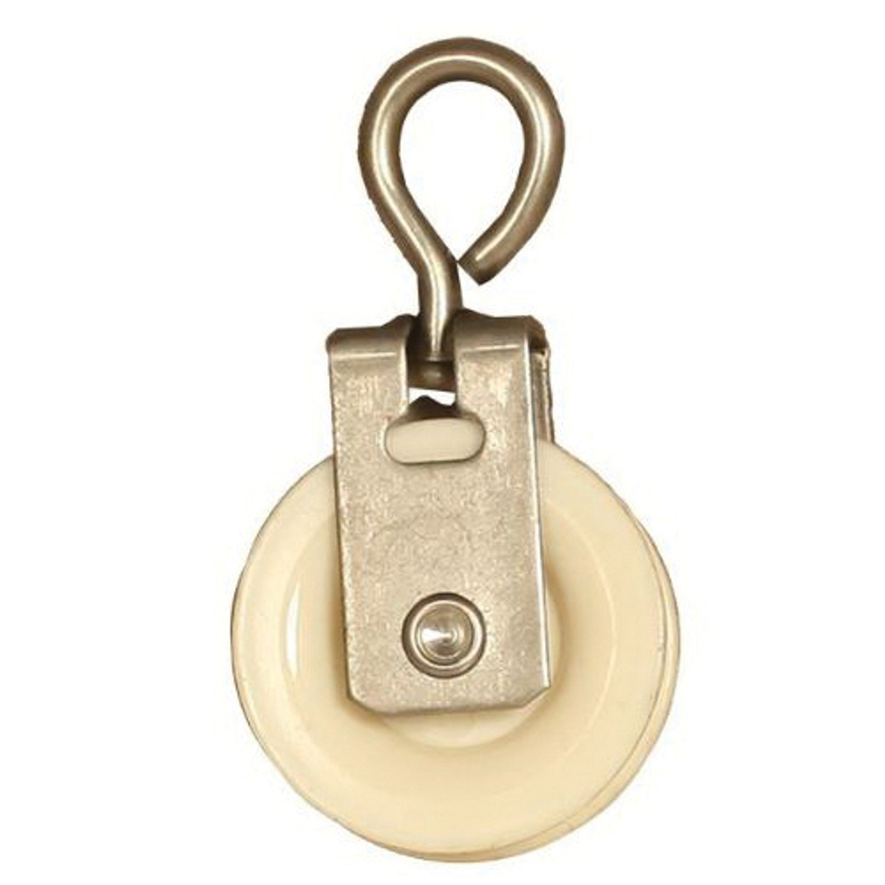 3/4 in Nylon Pulley with Stainless Steel Swivel, 7/8 in OD