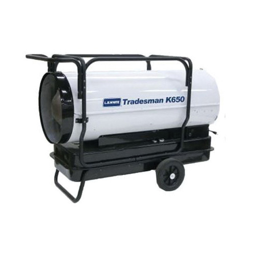 L.B. White® Tradesman® Portable Forced Air Heater, 650000 Btu/hr, 7.1 A,  3/4 hp