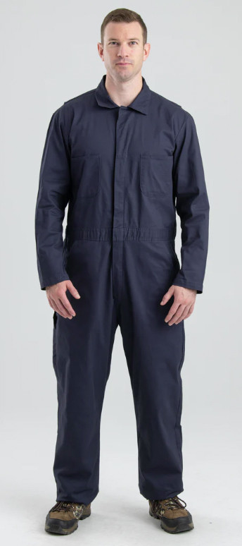 パンツ ANGLAN Backsatin Work Wide Overall Navy Long Sleeve Coveralls Regular 2X-Large