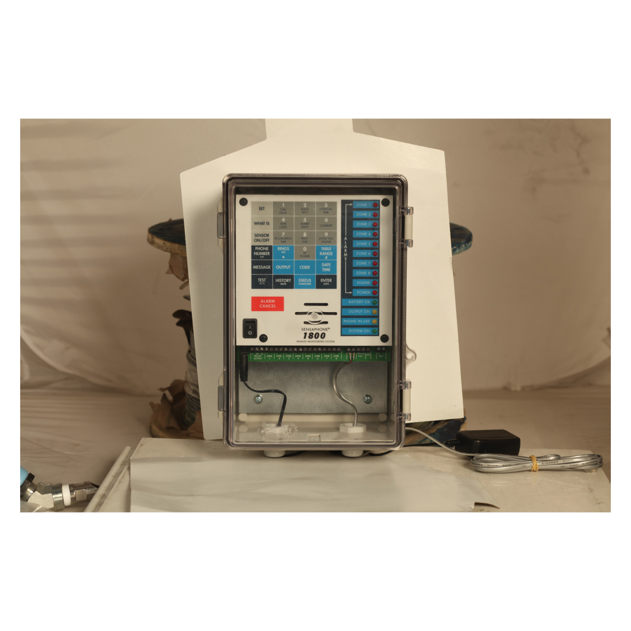 Sensaphone® 1800 Alarm Monitoring System, 120 VAC/15 VDC, LED Lamp