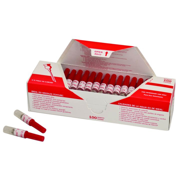 Ideal® D3™ Detectable Needle - Brass Hub & Stainless Steel