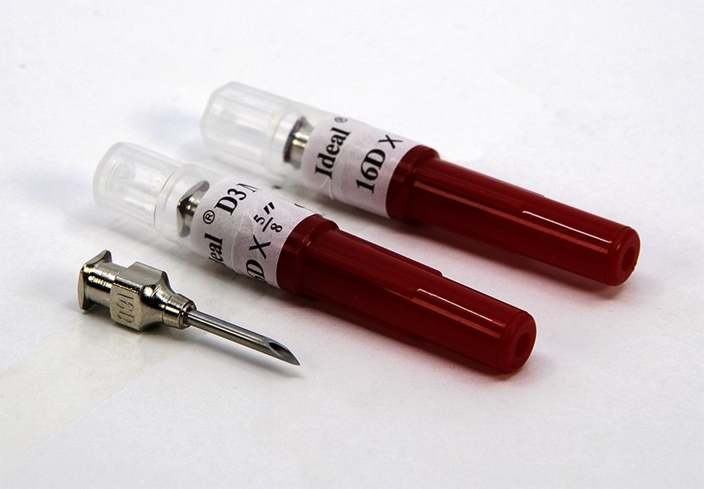 Ideal® D3™ Detectable Needle - Brass Hub & Stainless Steel