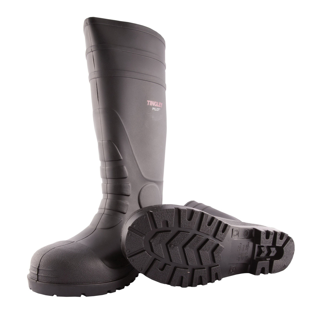Tingley Pilot Steel Toe‎ Rubber Hunting Knee Boots Men\'s Size 12 Tingley Pilot G2 Safety Toe Knee Boot Mens Size 12 - Walmart.com main image 4