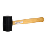 Hammer With Wood Handle, 16 oz Rubber Head, Hardwood Handle