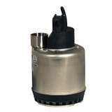 1/3 HP, Stainless Steel 115V Submersible Pump Without Float, 57 gpm, 1-1/2 in NPT Outlet