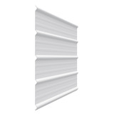 PVC Liner White Corrugated Panel, 20 ft 4 in L x 3 ft W