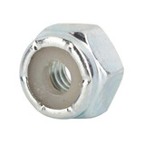 NM Series Hex Lock Nut, Imperial, #10-34, Steel, Zinc Plated, Grade 2