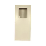 Trusscore® PVC Swinging Door 3068 With Window and Latch