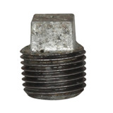 Solid Square Head Plug - Sch 40 - Galvanized - 1/2"