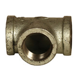 Plumbing Tee - Sch 40 - Galvanized - 1-1/2 Inc