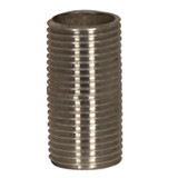 1/2 in x Close Stainless Steel Pipe Nipple, NPT