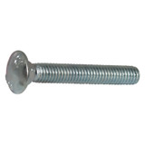 Carriage Bolt, Imperial, 3/8-16, Carbon Steel, Zinc Plated, Grade 2