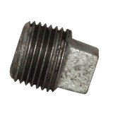 Solid Square Head Plug - Sch 40 - Galvanized - 3/4"