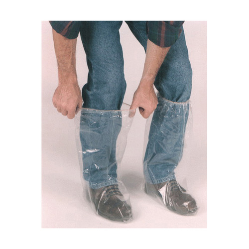 white vinyl boot covers