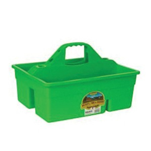 Miller DuraTote Box, 10 in H x 13-3/4 in W x 18 in D, Plastic, Lime Green