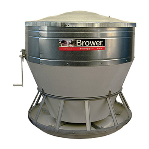 Brower®  WF60 Outdoor Hog Feeder With Cover, 60 Bushel, 12 Feed, 10 in Trough