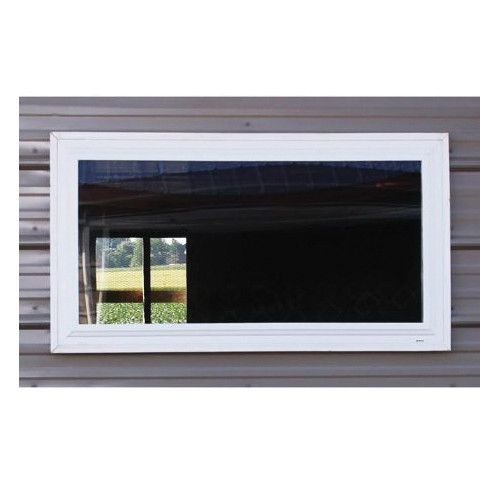 Mi Single-Hung Fixed Window, PVC Frame, Beige