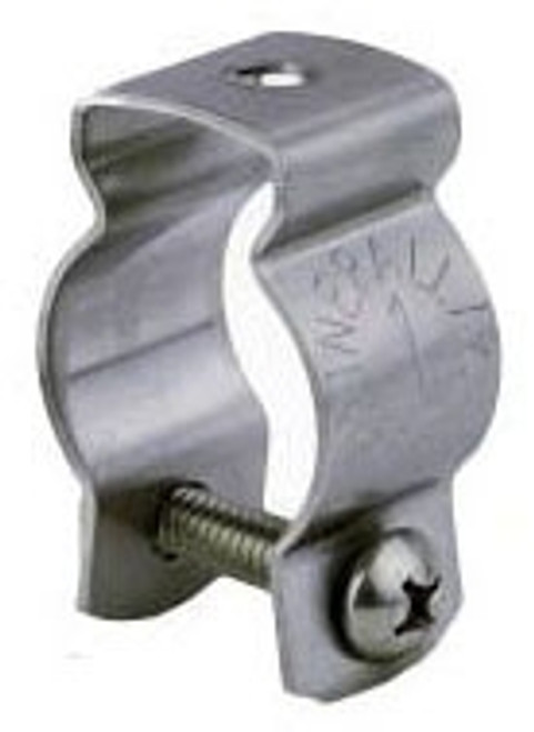 1-Hole 1/2" Conduit Hanger With Bolt and Nut, Stainless Steel