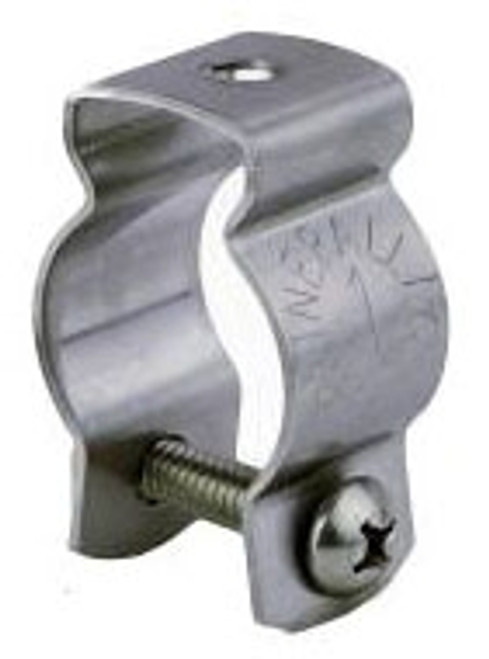 1-Hole 1" Conduit Hanger With Bolt and Nut, Stainless Steel