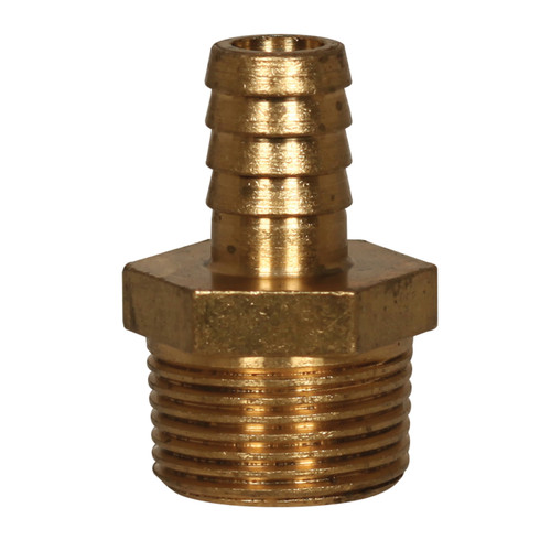 Brass Barb 1/2 Inch x 3/4 Inch MNPT