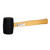 Hammer With Wood Handle, 16 oz Rubber Head, Hardwood Handle