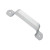 Door Pull, For Use With Sliding Door System, Steel, White Door Pull, For Use With Sliding Door System, Steel, White
