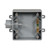 F Series T Box With Lug, PVC, 2 Gangs