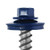Screw, #12, 1-1/2 in OAL, Hex Head, Stainless Steel, Galvanized, SP Point